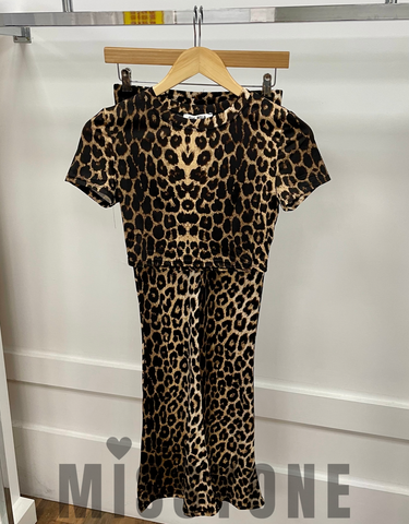 Leopard T Shirt Set