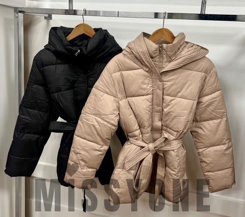 Puffa Hood Belted Coat